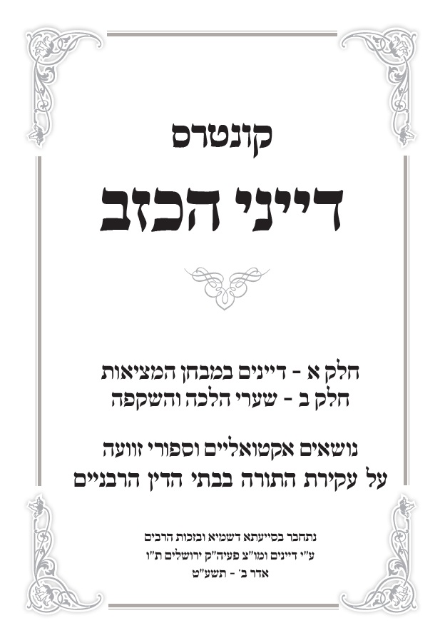 דייני הכזב cover